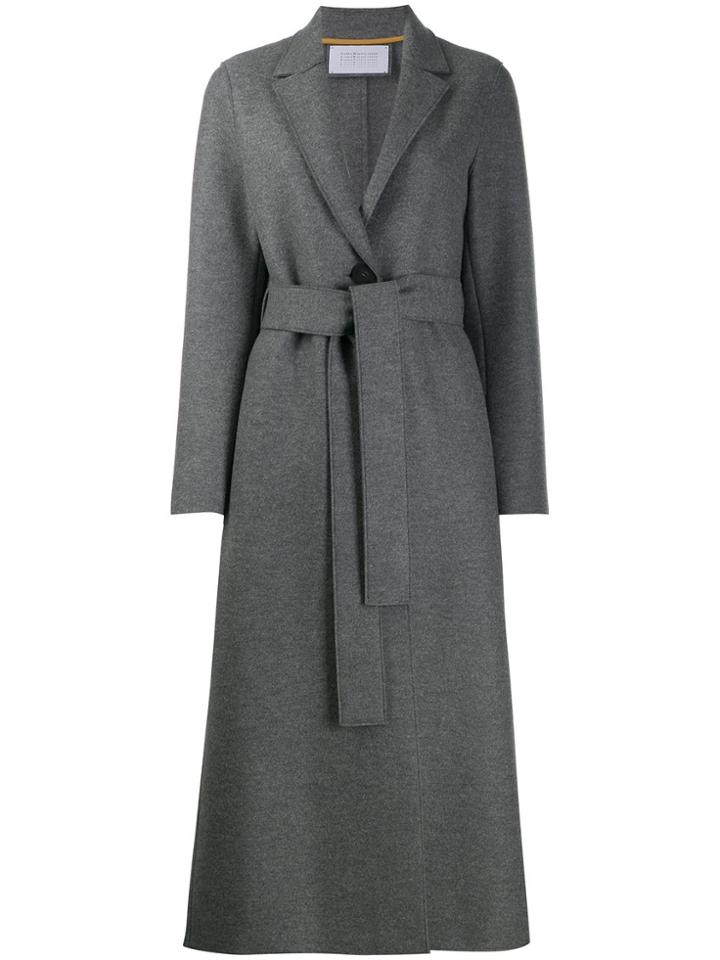 Harris Wharf London Belted Trenchcoat - Grey