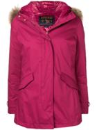 Woolrich Hooded Parka Coat - Pink