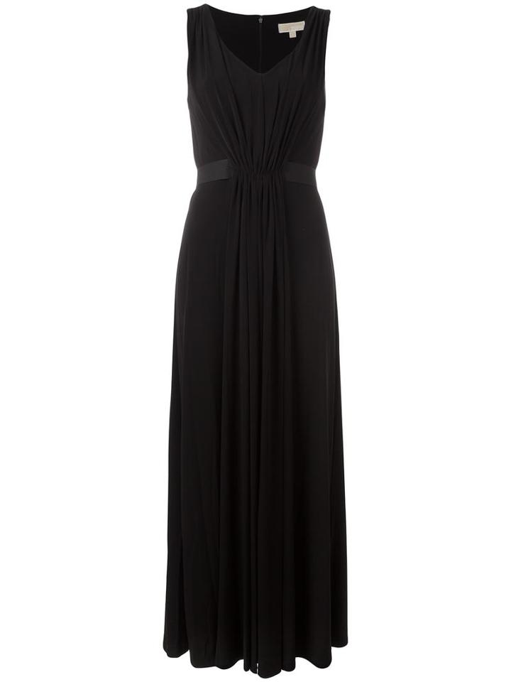 Michael Michael Kors Long Length Evening Dress, Women's, Size: Large, Black, Polyester/spandex/elastane