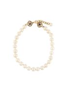 Chanel Vintage Baroque Gripoix Pearl Necklace, Women's, White