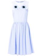 Vivetta Striped Flared Dress - Blue