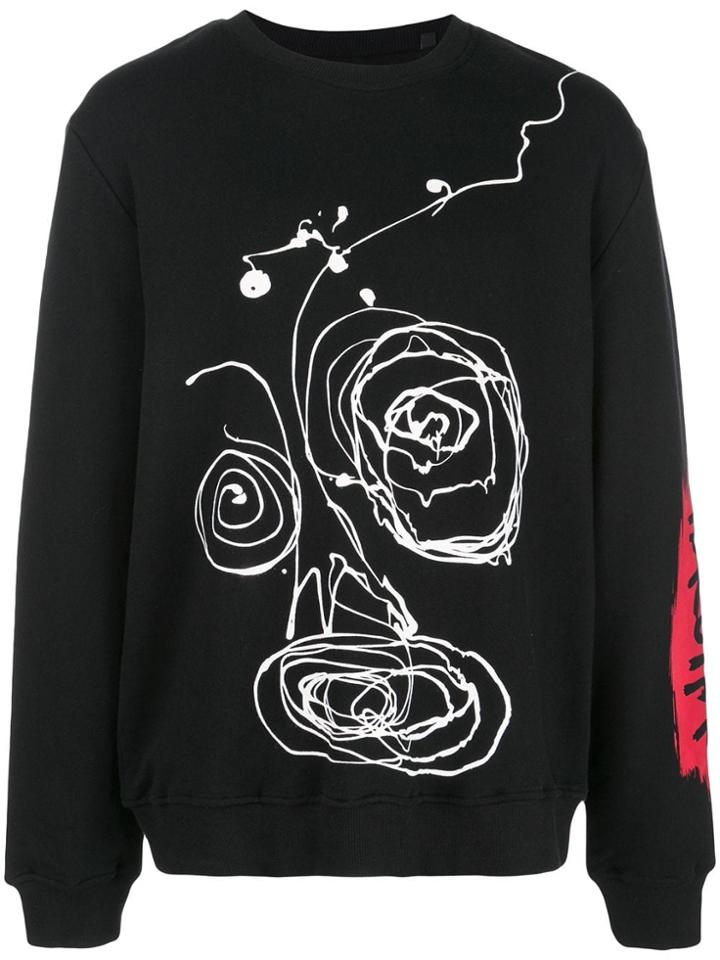 Haculla Drippy Crewneck Sweatshirt - Black