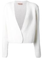 Nehera Cable Knit Cropped Cardigan, Women's, Size: Large, White, Merino