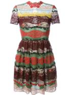 Valentino Fusion Lace Dress, Women's, Size: 40, Cotton/polyester/polyamide