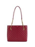 Saint Laurent Quilted Tote Bag - Red