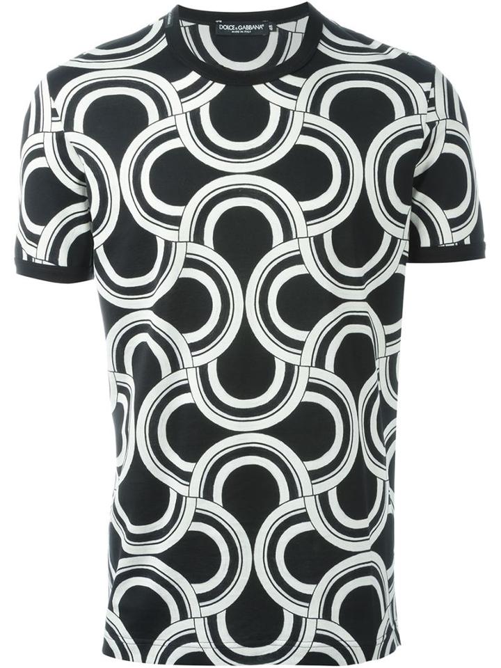 Dolce & Gabbana Optical Circle Print T-shirt