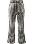 Erdem Houndstooth Boucle Trousers