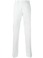 Salvatore Ferragamo Classic Fit Chino Trousers, Men's, Size: 50, Blue, Cotton