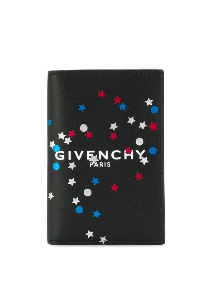 Givenchy Stars And Confetti Print Cardholder - Black