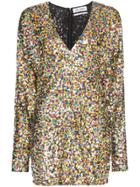 Attico Sequin Embellished Mini Dress - Multicolour