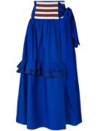 Marni Asymmetric Full Skirt - Blue