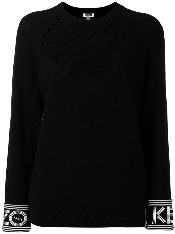 Kenzo Crew Neck Jumper, Women's, Size: Xs, Black, Cotton