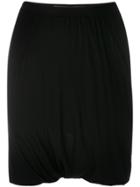 Rick Owens Lilies Fitted Mini Skirt - Black