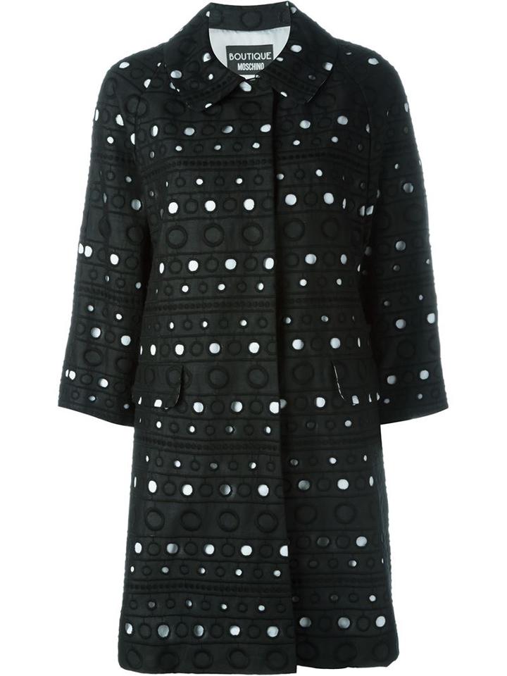 Boutique Moschino Dotted Print Coat