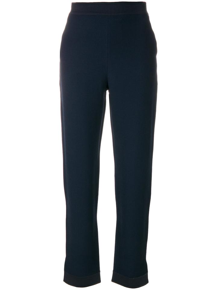 Giorgio Armani Tailored Slim Trousers - Blue