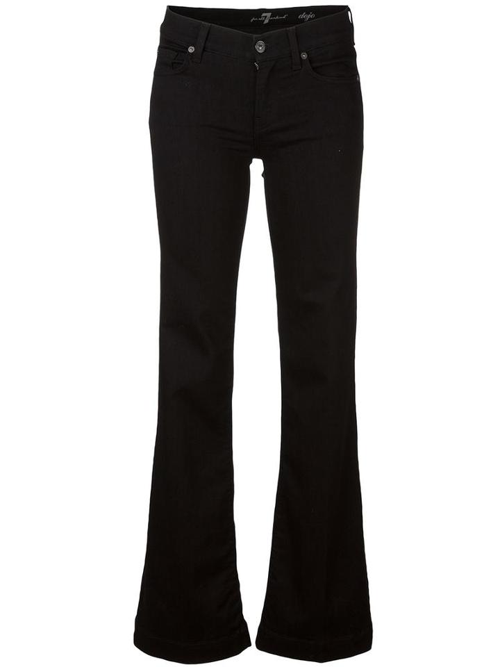 7 For All Mankind 'dojo' Jeans, Women's, Size: 30, Black, Cotton/polyester/spandex/elastane