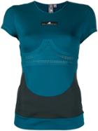 Adidas By Stella Mccartney Two Tone Performance Top - Blue