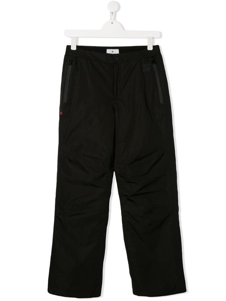 Woolrich Kids Teen Shell Straight-leg Trousers - Black