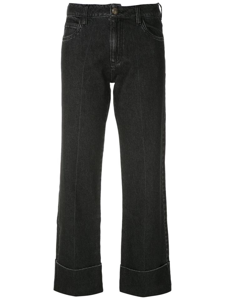 Andrea Bogosian Pry Straight Jeans - Black