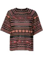 M Missoni Mixed Pattern Knitted Top - Black