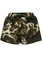 The Upside Camouflage-print Shorts - Green