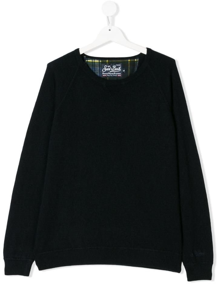 Mc2 Saint Barth Kids Teen Crew Neck Sweater - Blue