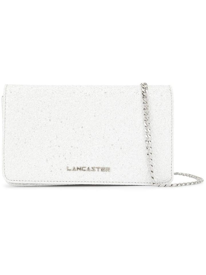 Lancaster Actual Shiny Glitter Crossbody Bag - Silver