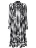 Ermanno Scervino Gingham Dress With Frills - Multicolour