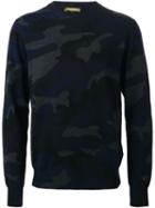 Valentino 'rockstud' Camouflage Sweater
