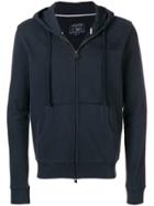 Woolrich Zip Front Logo Hoodie - Blue