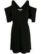 Mcq Alexander Mcqueen Cold Shoulder Dress - Black