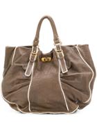 Marni Vintage Large Tote Bag - Brown
