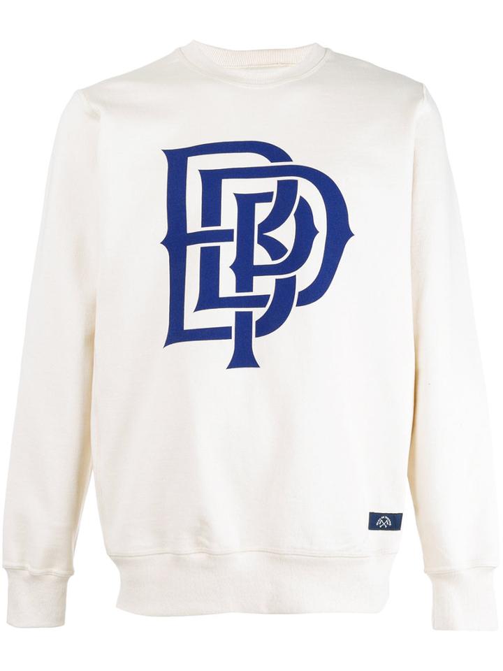 Bleu De Paname Logo Print Sweatshirt, Men's, Size: Xl, Nude/neutrals, Cotton