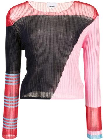 I-am-chen Colour Block Top - Blue