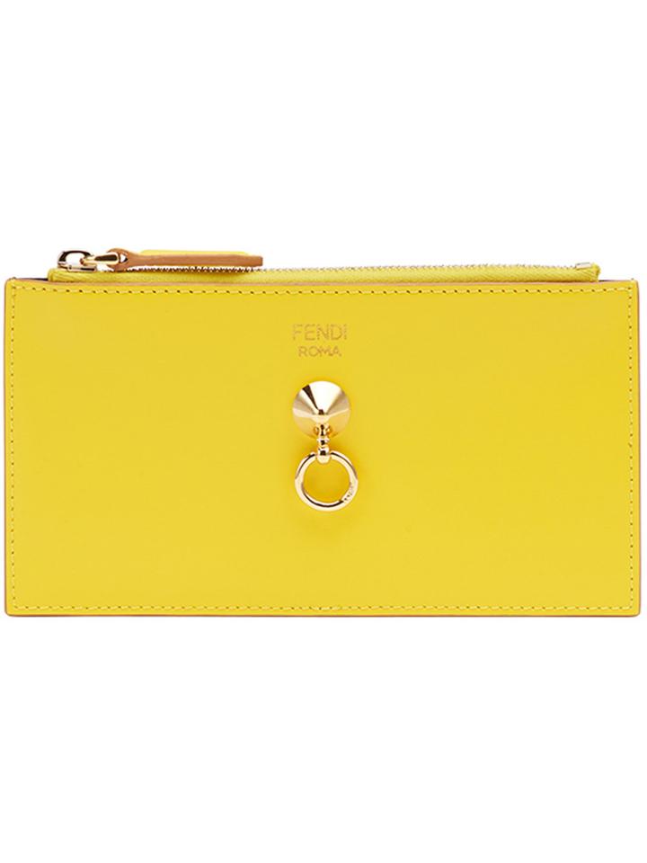 Fendi Tri-color Wallet - Yellow & Orange