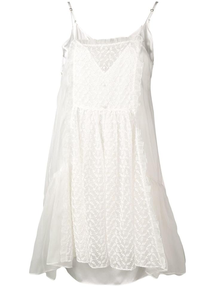 Stella Mccartney Sheer Bib Dress - White