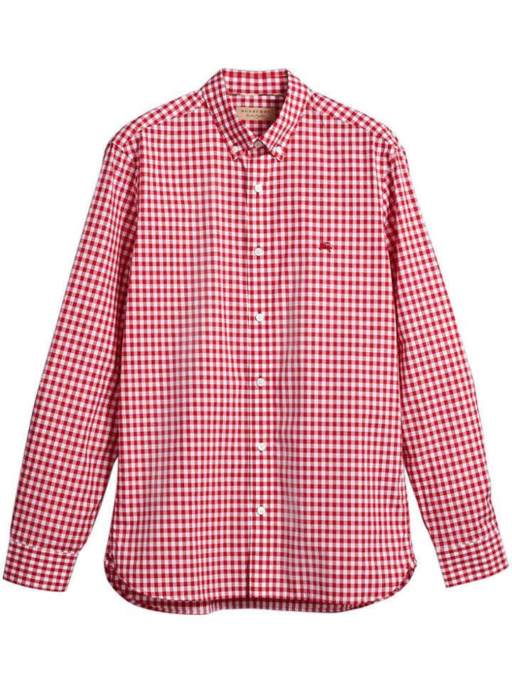 Burberry Gingham Shirt - Red
