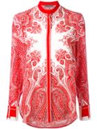 Alexander Mcqueen - Paisley Print Shirt - Women - Silk - 38, Red, Silk