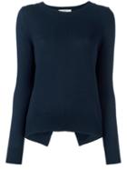Vanessa Bruno Athé Wrap Back Jumper, Women's, Size: Small, Blue, Merino