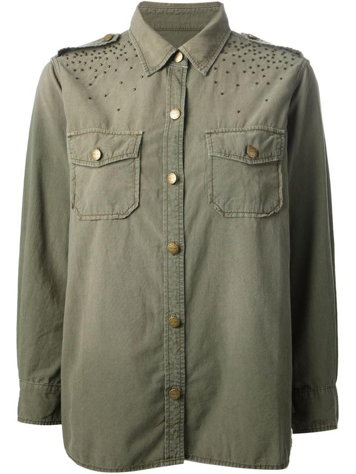 Current/elliott Embellished Military Shirt