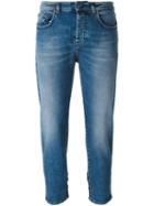 No21 Stretch Cropped Jeans, Women's, Size: 29, Blue, Cotton/spandex/elastane