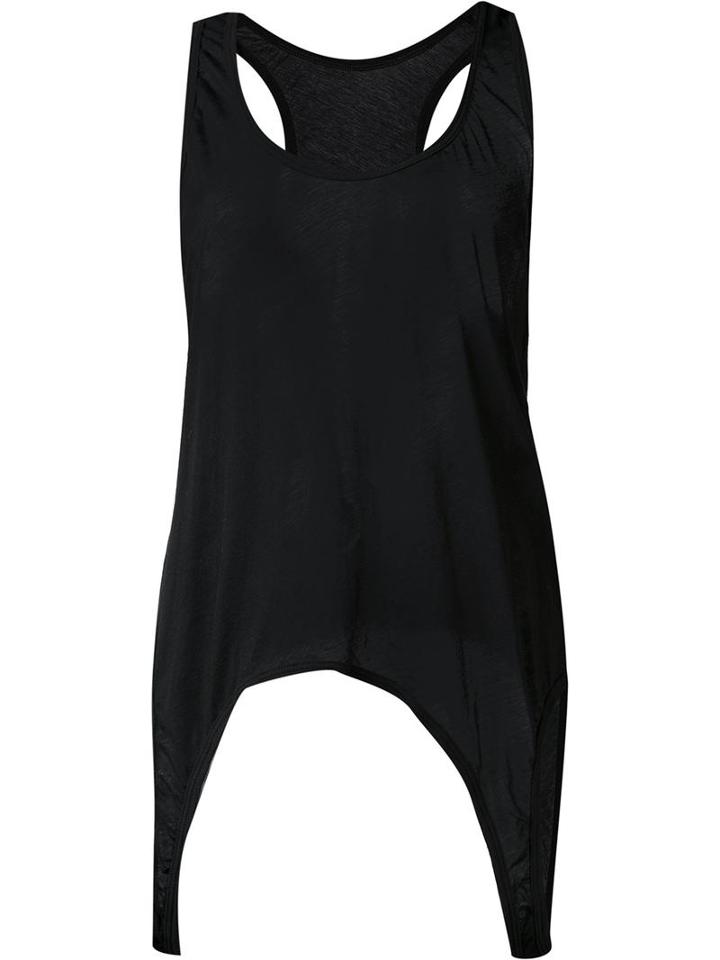 Unravel Project Double Tank Top, Women's, Size: Small, Black, Cotton