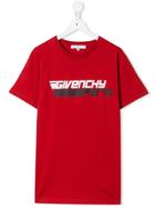 Givenchy Kids Teen Logo Print T-shirt - Red