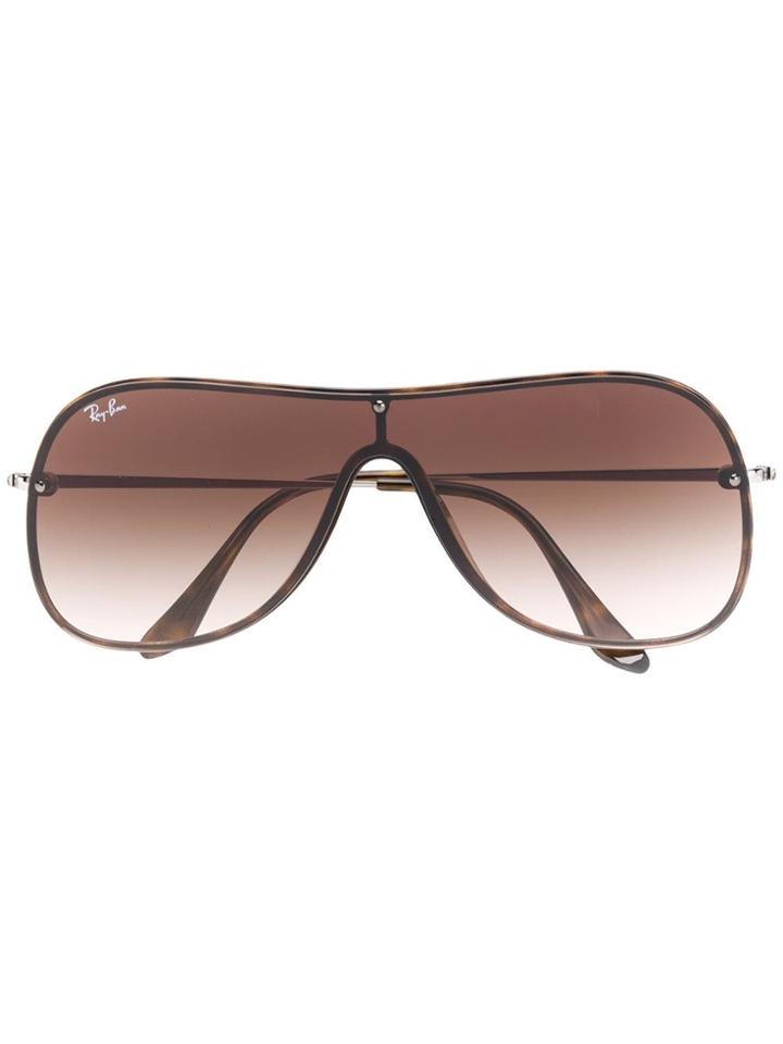 Ray-ban Oversized Aviator Sunglasses - Brown