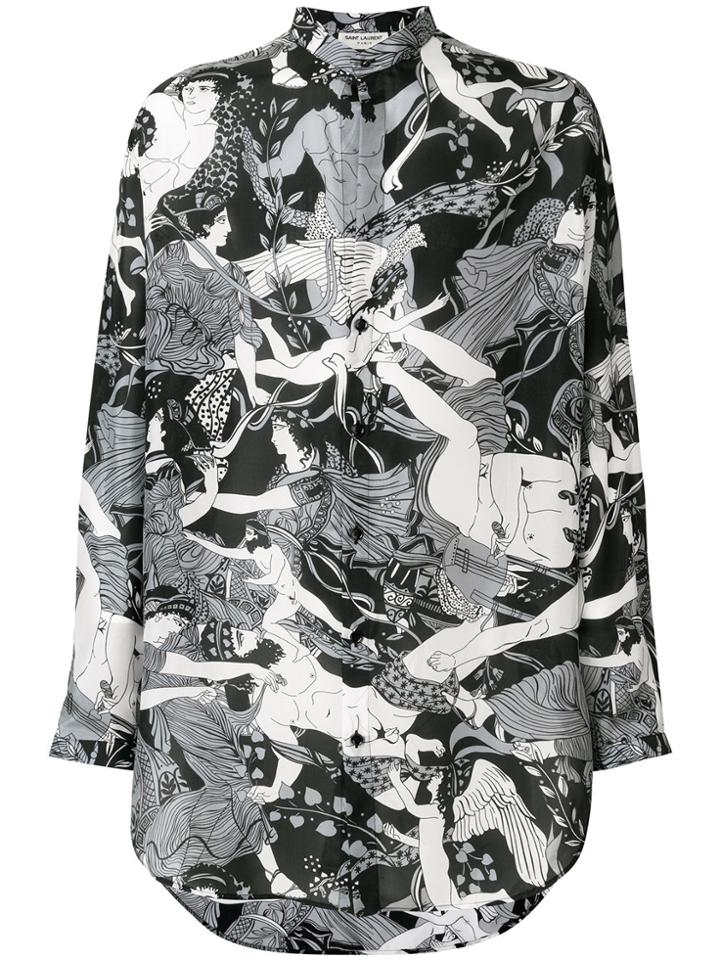 Saint Laurent Greek Fresco Shirt - Black