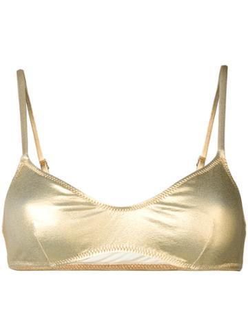 Solid & Striped Bralet Bikini Top - Gold