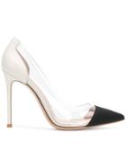 Gianvito Rossi Pointed Ankle Strap Pumps - Nude & Neutrals