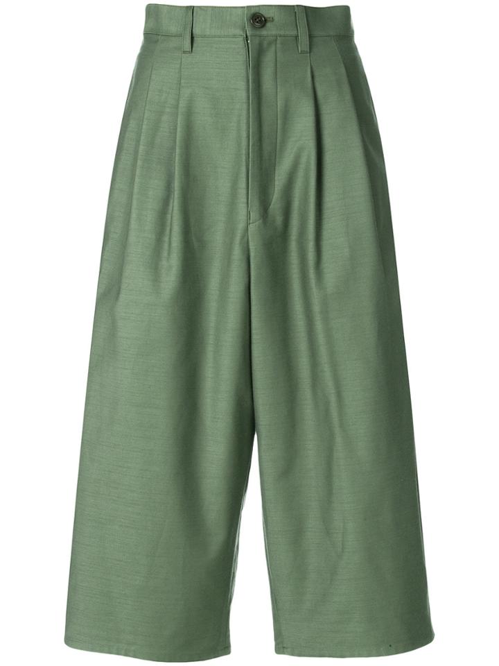 Junya Watanabe High Waist Culottes - Green