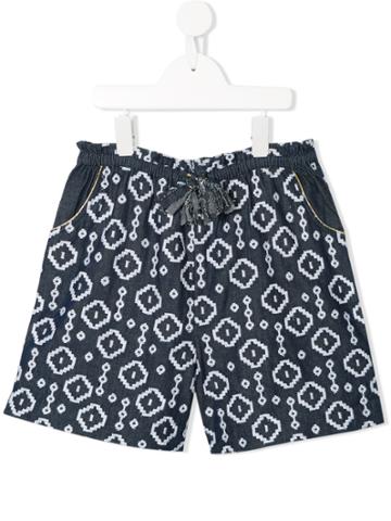 Velveteen Brooke Bermuda Shorts - Blue