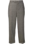 Twin-set Prince Of Wales Check Trousers - Grey